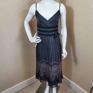 Ann Taylor LOFT Pleated Spaghetti Strap Dress 10